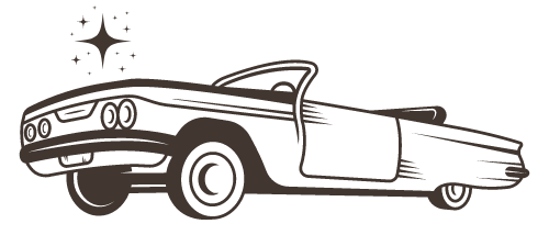 classic car vectographic icon